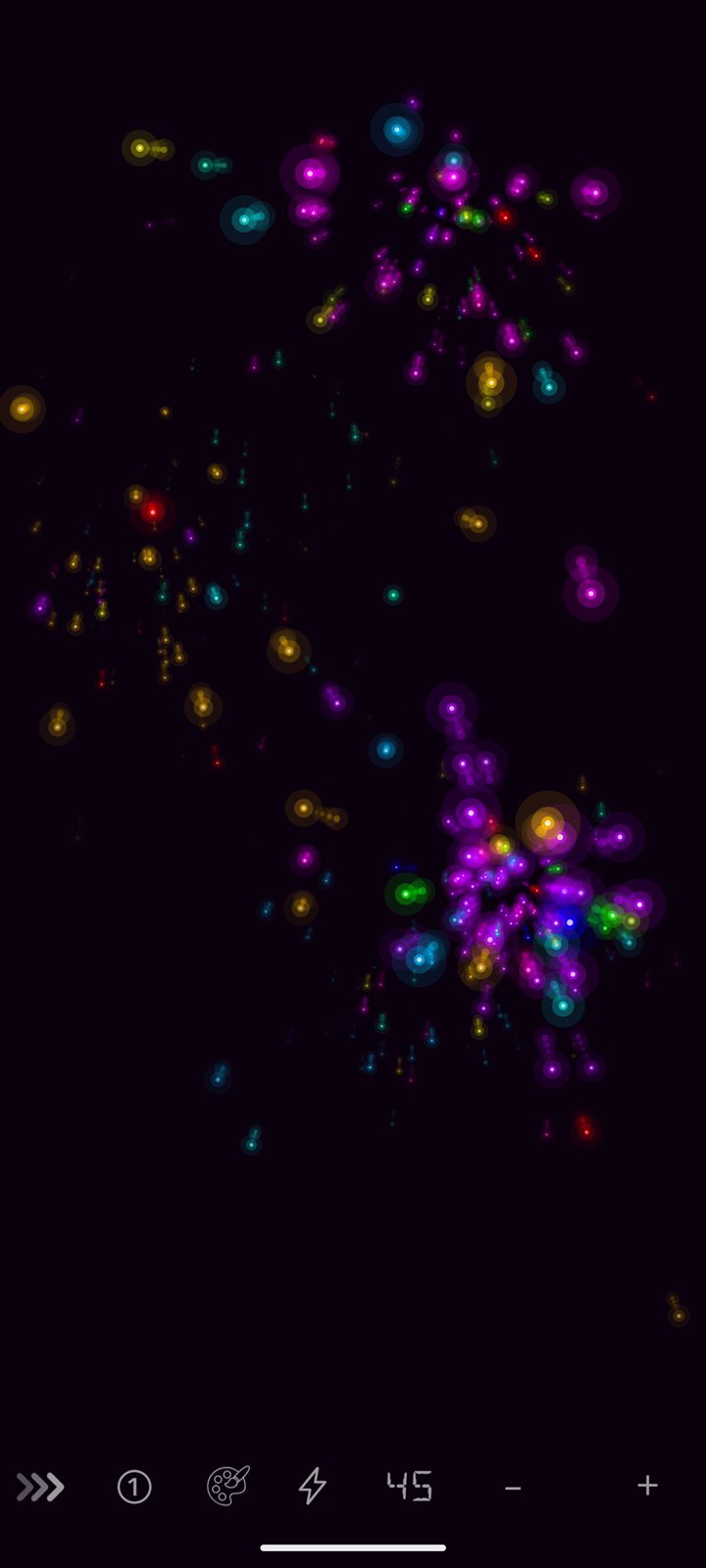Second discoball particle visualizer screen